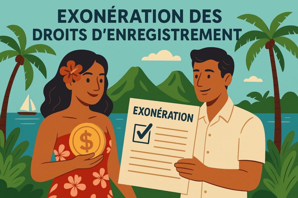 exonération des droits d'enregistrement